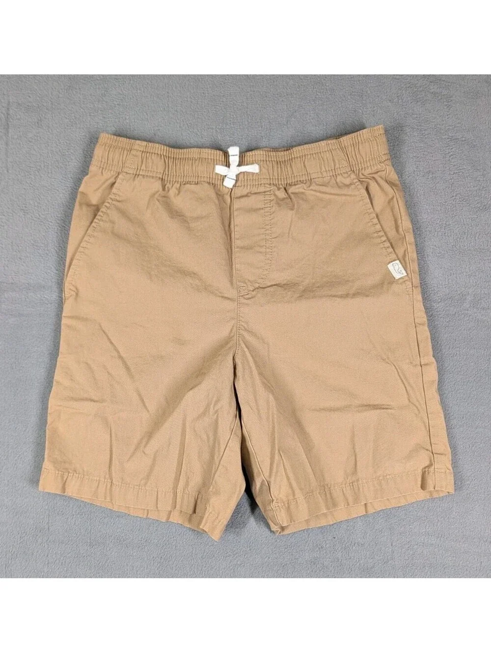 Vineyard Vines Boys M 12 14 Khaki Pull On Chino Shorts Preppy Coastal Casual